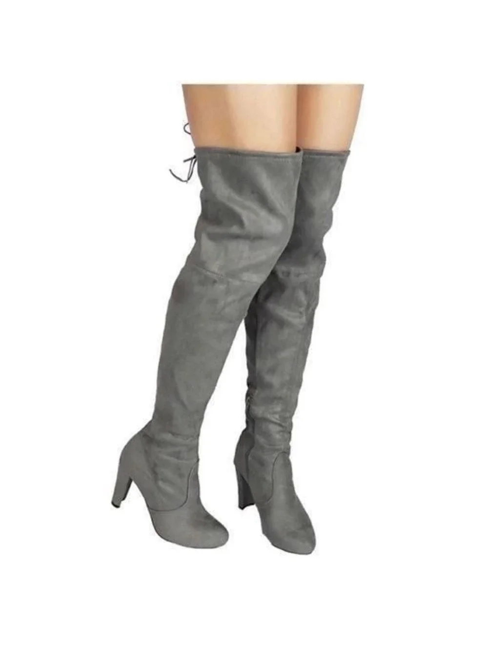 N/A gray suedette